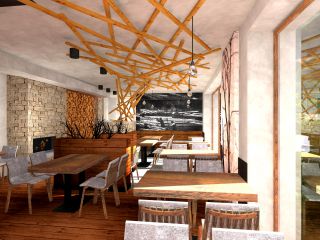 Interiér restaurace WILLIAM MOUNTAIN RESORT Orlické Hory