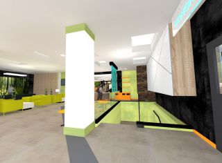 Designový návrh úprav - vstupních prostor hotelu Svratka