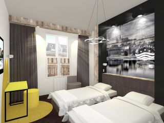 Návrh hotelových pokojů hotelu Atlantic - Praha